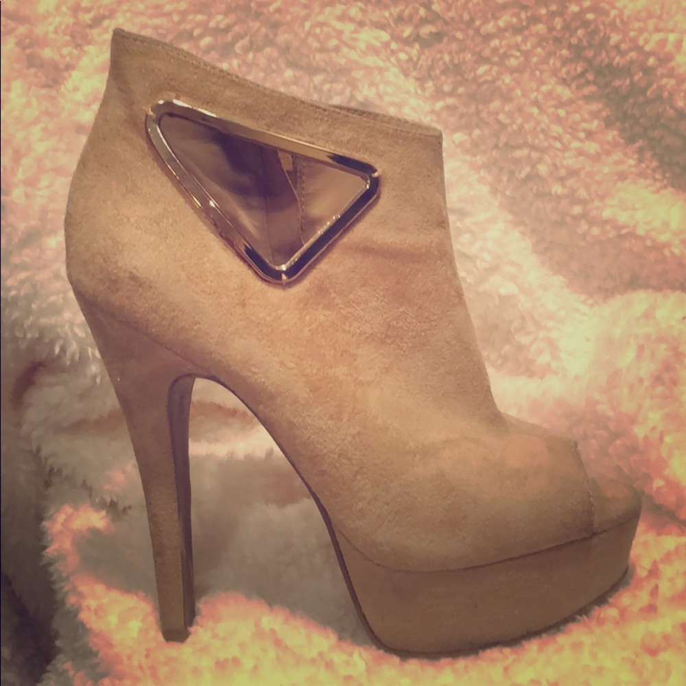 Open toe booties from bebe!!!